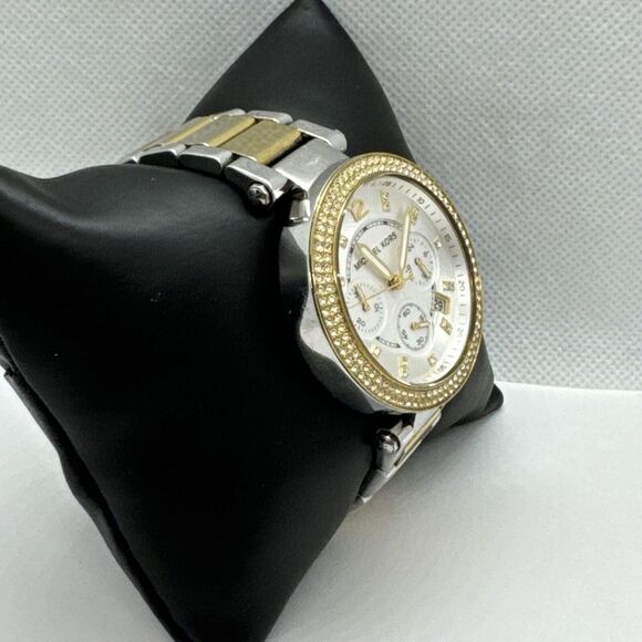 Michael Kors Parker MK5626 Womens Two-Tone Glitz Analog Dial Quartz Watch JNA403 main image 8